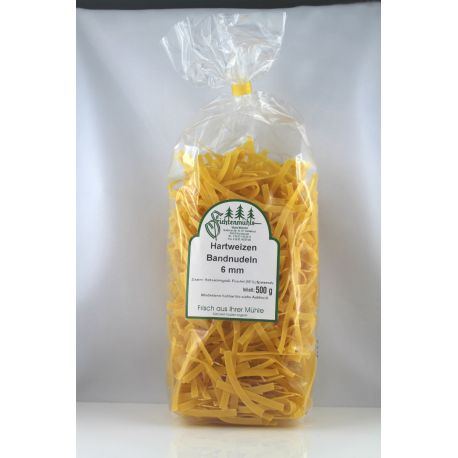 Hartweizen Bandnuden 6 mm